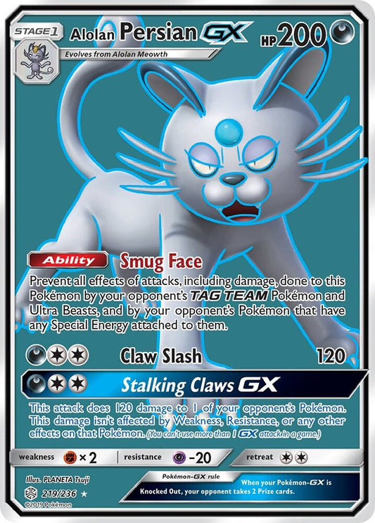 Alolan Persian GX Cosmic Eclipse 219/236