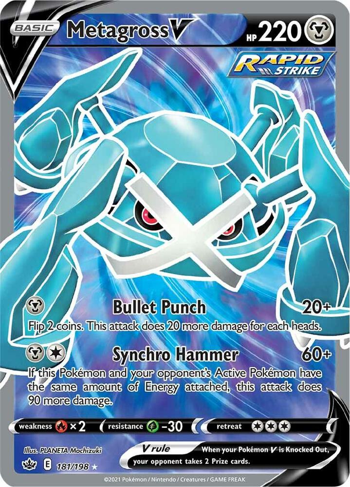 Metagross V Chilling Reign 181/198